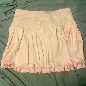 Pink tennis Skirt with shorts underneath